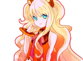 🙂 a8fb5acc Anime Mädchen, niedlich, kawaii, Cartoon, Manga, Anime telegram sticker