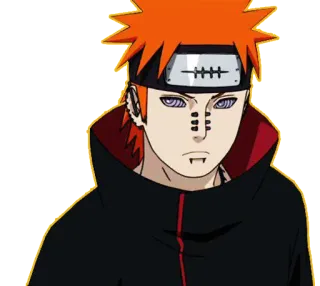☹ 1a3c9009 Pain Naruto Anime, Naruto, Pain, Rinnegan, Akatsuki whatsapp sticker