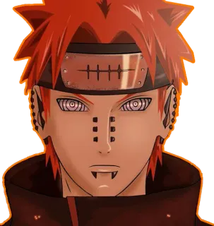 😕 b6518c4e Pain Naruto Schmerz, Naruto, Anime, Charakter, Manga, Rinnegan, Ninja whatsapp sticker