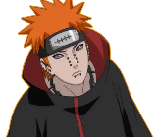 😟 d3537618 Pain Naruto Anime, Naruto, Pain, Akatsuki, Manga, Ninja whatsapp sticker