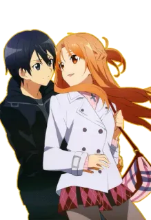 Asuna For @black_swordman (By Mary Scarlet) whatsapp stickers