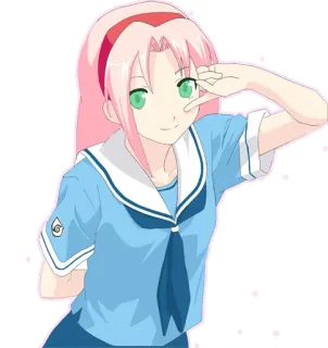 ☺️ 082deda0 Sakura Haruno Naruto Anime, Sakura Haruno, Naruto, Segno di pace, Personaggio, Fanart, Adesivo telegram sticker