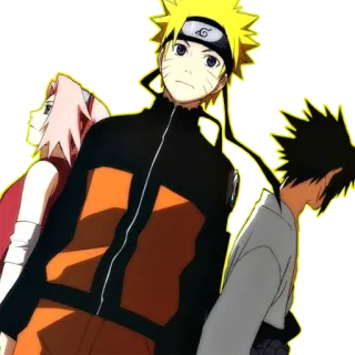 👪 40731e8d Naruto Anime, Manga, Naruto, Sakura, Sasuke, Team 7 telegram sticker