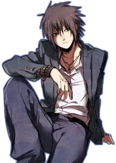 😓 afdbf1df Anime, Manga, Maschio, Personaggio, Seduto telegram sticker