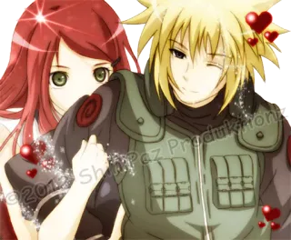😍 de721889 Minato Namikaze Naruto ShanPaz Produktions Anime, Coppia, Amore, Personaggi, Naruto, Minato, Kushina telegram sticker