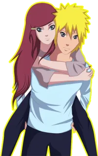 ❤ fd9ddb56 Naruto Anime, Coppia, Romance, Cartone animato, Carino, Fanart, A cavalluccio telegram sticker