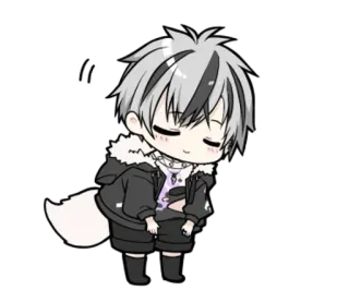 🌟 bb6fe634 Chibi, Anime, Kreskówka, Kawaii, Słodkie, Manga telegram sticker
