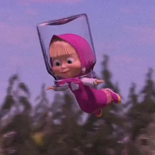 🥕 133e7011 Masha Masha and the Bear cartoon, kind, Masha, animatie telegram sticker