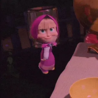 🍄 56c923ca Masha Masha and the Bear cartoon, kind, meisje, animatie, kind telegram sticker