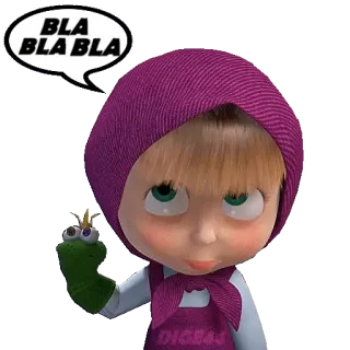 🗣 6f8c375d BLA BLA BLA Cartone animato, Marionetta, Parlare, Espressione, Umorismo telegram sticker
