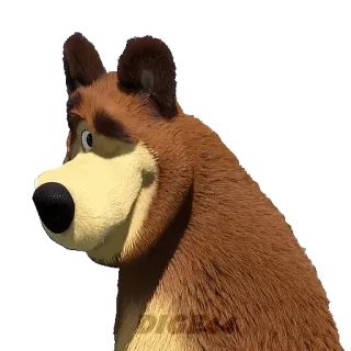 😉 7842a6bc Bear Masha and the Bear orso, cartone animato, animale, carino, amichevole, masha e orso telegram sticker