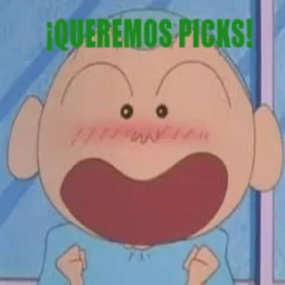 😏 a1706837 ¡QUEREMOS PICKS! shin chan, anime, expressão, pedido, escolhas telegram sticker