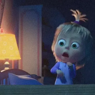 🍔 fd8efe22 Masha Masha and the Bear Hoạt hình, Bé gái, Trẻ em, Dễ thương, Động telegram sticker