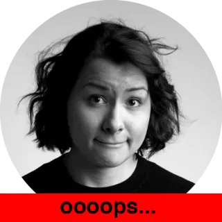 🙈 b9d4a26f oooops... oops, mistake, apology, humor, funny whatsapp sticker