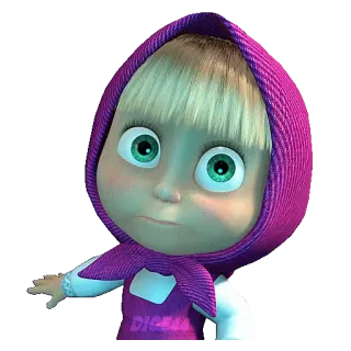😏 1525305f Masha Masha and the Bear masha, kartun, gadis, animasi whatsapp sticker