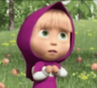 🍬 2eb1115b Masha Masha and the Bear Masha e Orso, cartoni animati, bambino, animato, personaggio whatsapp sticker