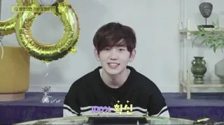 ☁ 1846c455 100% 확신 coreano, confiança, certeza, 100 por cento, afirmação whatsapp sticker