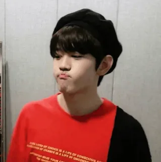 ☁ 205d6707 LIVER OF CHOICE IS A LIFE OF CONSCIOUS
OF CHANCE IS A LIFE OF UNDON retrato, boina, kpop, asiático, homem whatsapp sticker