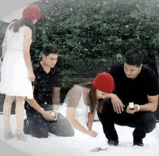 ❄️ 46930b3a ขอแต่งงาน, ความรัก, ความสัมพันธ์, หิมะ, หมั้น, คู่รัก, ฤดูหนาว telegram sticker