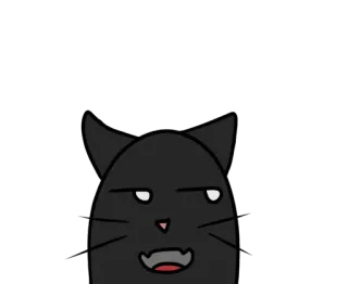 😏 468e6566 gato, animal, desenho animado, meme, adesivo, engraçado telegram sticker