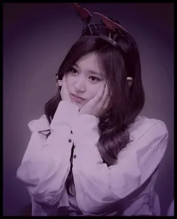 🌸 c61c927b wanita, gadis, potret, korea, kecantikan, wajah telegram sticker