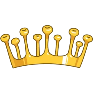 👑 4570599d crown, royal, gold, accessory, king, queen telegram sticker