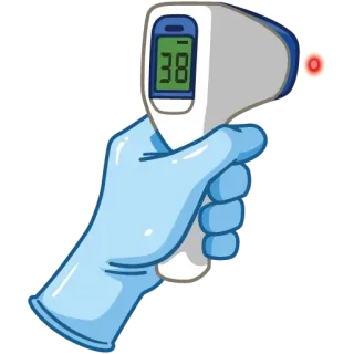 🤕 bacb3b63 thermometer, hand, temperature, medical, health, fever telegram sticker