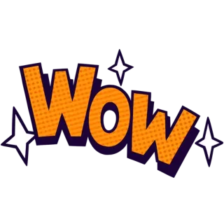 🐼 97e65e00 Wow wow, surpresa, reação, exclamação telegram sticker