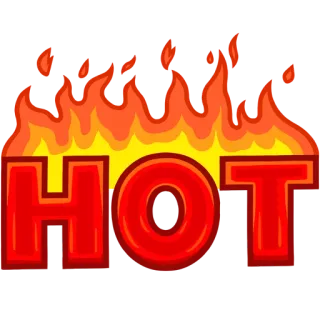 🐻 9eda904f HOT fogo, quente, chama, vermelho, calor, queimar telegram sticker