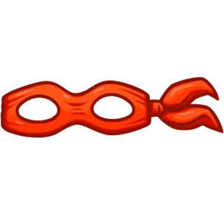 👀 f154b0fa máscara, ninja, laranja, máscara de olhos telegram sticker