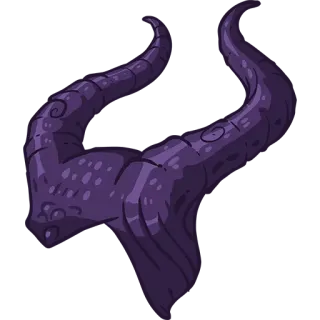 👿 3c74c0d6 เขา, ปีศาจ, มาร, ความชั่วร้าย, สีม่วง, แฟนตาซี, สัตว์ประหลาด, สัตว์ telegram sticker