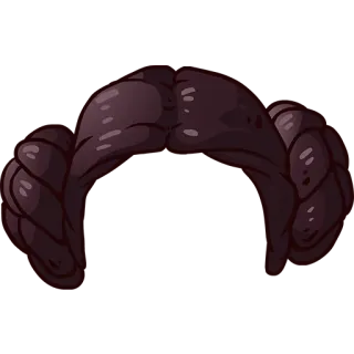 ✨ cc73c8f5 ผม, มวยผม, ทรงผม, วิกผม, ผมสีเข้ม telegram sticker