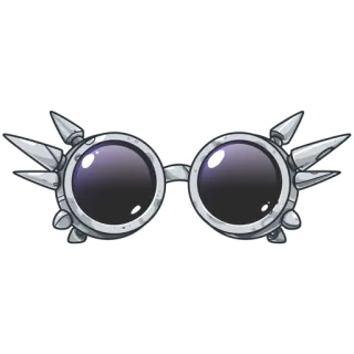 🎭 002d980a gafas, pinchos, accesorio, moda, estilo telegram sticker