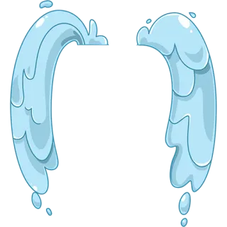 🍲 7602af17 agua, lágrimas, llorar, líquido, dibujos animados, animación telegram sticker