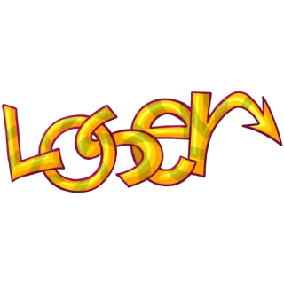 👎 1f9473aa LOSER hinaan, pecundang, ejekan whatsapp sticker