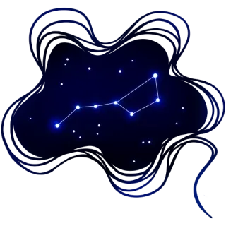 🎇 5b868ac5 konstelasi, ursa mayor, bintang, astronomi, langit malam, biduk whatsapp sticker