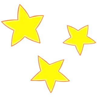 🔅 931e206b bintang, kuning, oranye, stiker whatsapp sticker