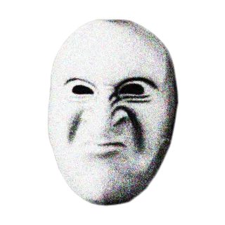 😏 00f47072 masker, wajah, seram, menakutkan, mencekam, masker putih whatsapp sticker