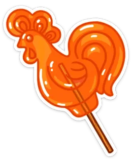 🍭 b31707f4 Lutscher, Süßigkeit, Huhn, Tier, Süß, Leckerbissen, Dessert whatsapp sticker