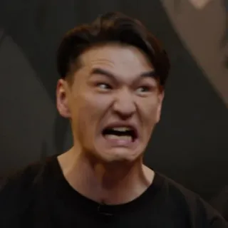 😵 1d5cb674 facial expression, person, grimace, man, face telegram sticker