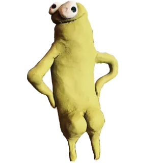 😉 21963223 클레이 애니메이션, 이상한, 웃긴, 바보 같은, 캐릭터, 미술 telegram sticker