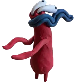 😖 75fc2f12 생물, 괴물, 점토, 조각, 캐릭터, 추상 telegram sticker