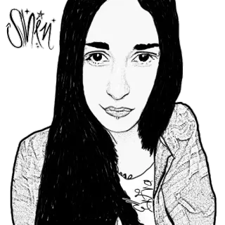 👁 818fa530 女人, 肖像, 插图, 卡通, 绘画, 人物 telegram sticker