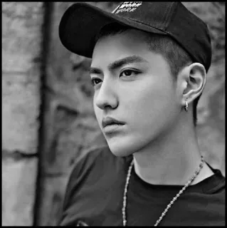 ♠️ 55263b8d мужчина, портрет, серьга, шляпа, черно-белое, человек telegram sticker