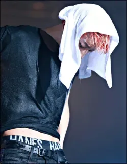 🌑 b5b58c26 HANES Hanes, 内衣, 服装, 时尚, 毛巾, 汗水, 男人, 头发 telegram sticker