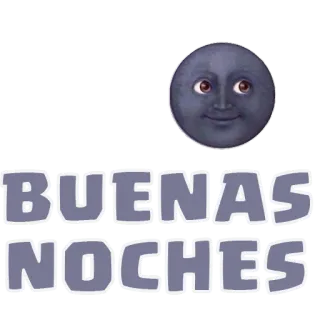 🌕 dc306caf BUENAS NOCHES おやすみ, 月, 挨拶, スペイン語, 夜 telegram sticker