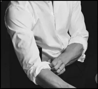 🖤 89d1376f Mann, Hemd, Ärmel hochgekrempelt, Business, Festliche Kleidung telegram sticker