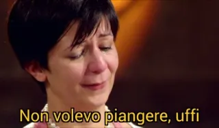 😢 7291702f Non volevo piangere, uffi pleurer, femme, triste, larmes, émotion, expression telegram sticker