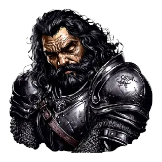 😔 3ac3abe3 騎士, 戦士, 鎧, 中世, ファンタジー, 戦士 telegram sticker