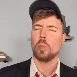 😂 6ce53542 MrBeast YouTube, 网红, 影响者, 钱 telegram sticker